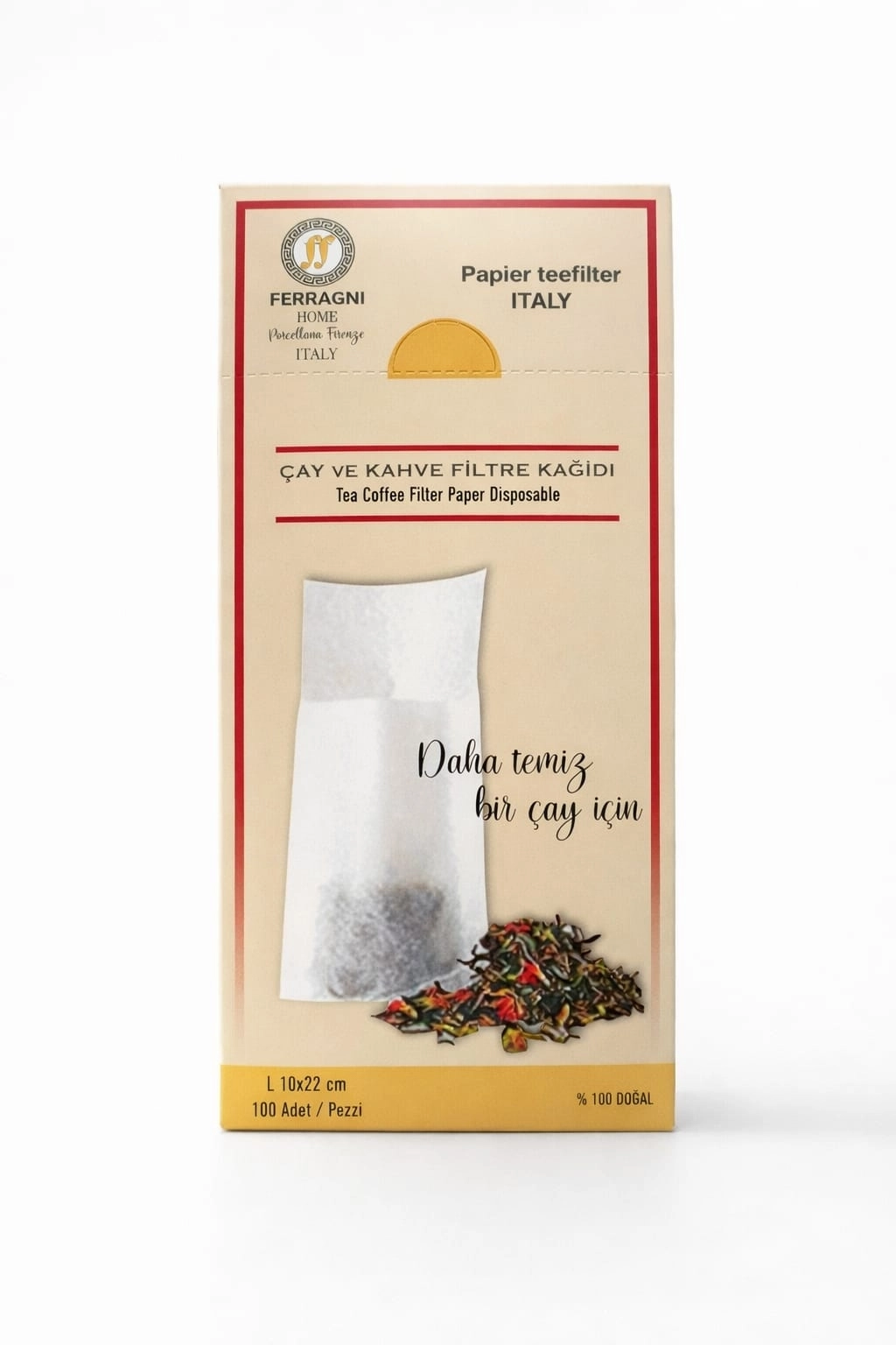 Çay Demleme Filtre Kağıdı L BOY 10*22 cm  Kutulu 3 Paket (300 Adet)