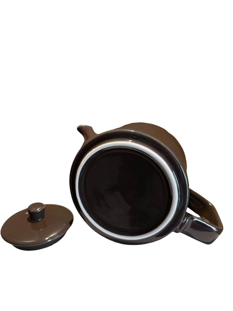 Tisana Porselen Demlik  1500 cc  Büyük Boy, FÜME Renk